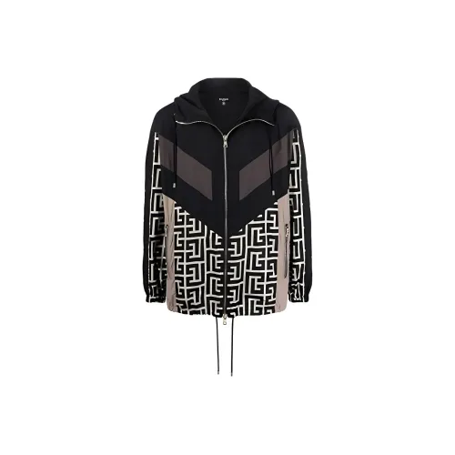 balmain koszulka Signature Geometric print Jacket