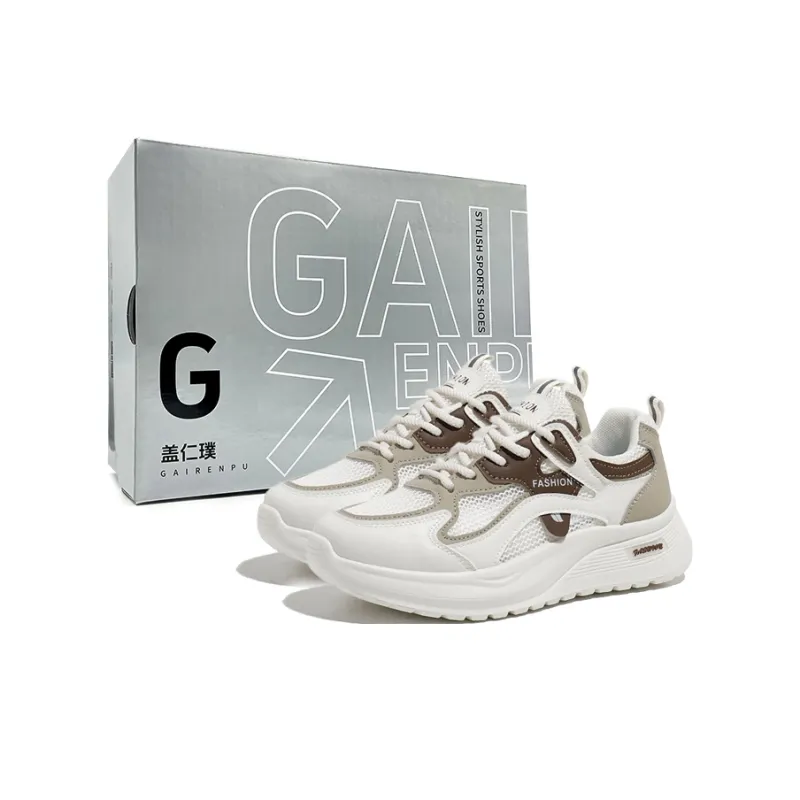 Gai Renpu Anti Slip And Wear Resistant Height Increasing Low Top Casual Shoes Women's-6