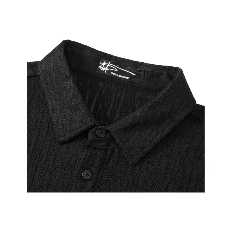 ANDREW MACKENZIE T Shirts Men Black-2