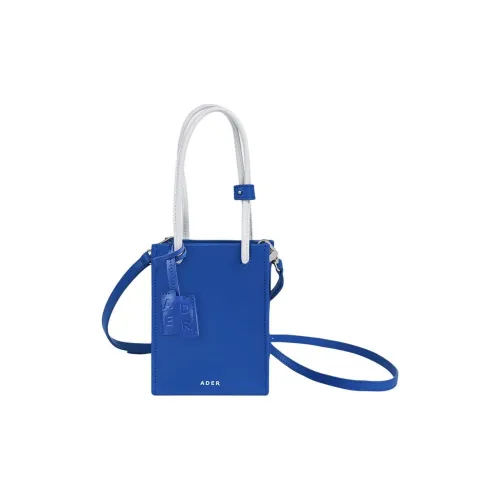 ADER ERROR Calfskin Shoulder Bag, Crossbody Bag, Handbag Trumpets Women's Blue & White