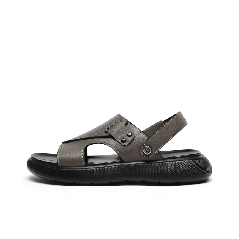 VOLO Beach Sandals Men Black/Gray-4