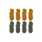 8 Pack (Ginger Yellow 4+Army Green 4)