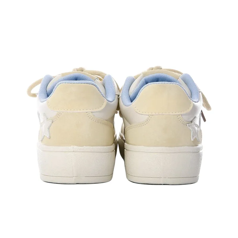 The New Age Family Low Top Skateboard Shoes Women's Light Yellow-3