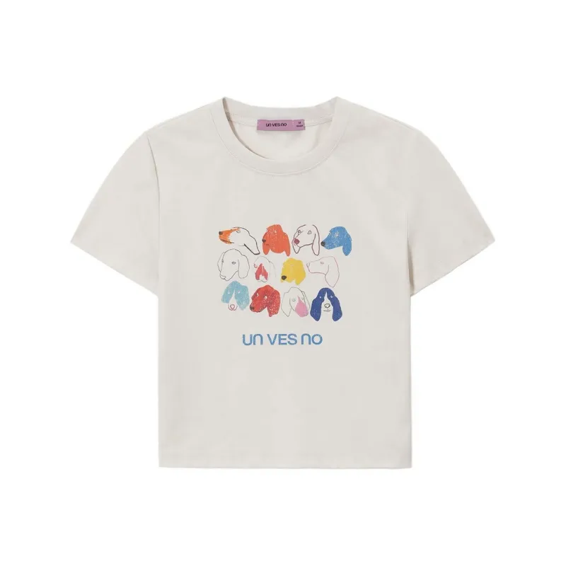 UNVESNO T Shirts Women's Gardenia White-0