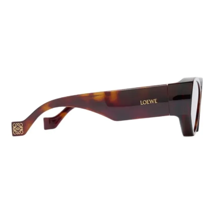 LOEWE Injection Molded Nylon+Metal Cat Eye Sunglasses Women's Red Brown-2