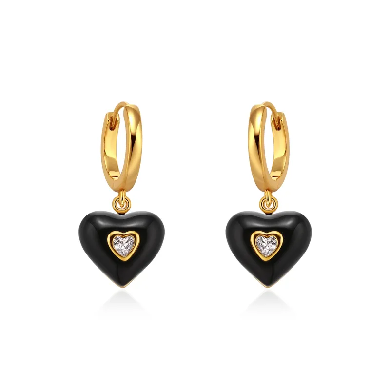 BOONEE ALUS Karat Gold/White Gold Plated Copper Earrings Women's-1