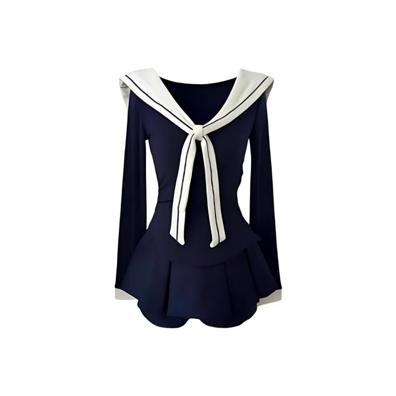 Mu Xiao Xin Two Piece Skirt Sets Women's-0