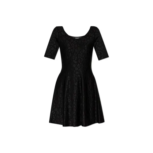 VERSACE Short Sleeved Flared Dress