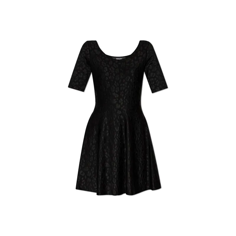 VERSACE Short Sleeved Flared Dress-0