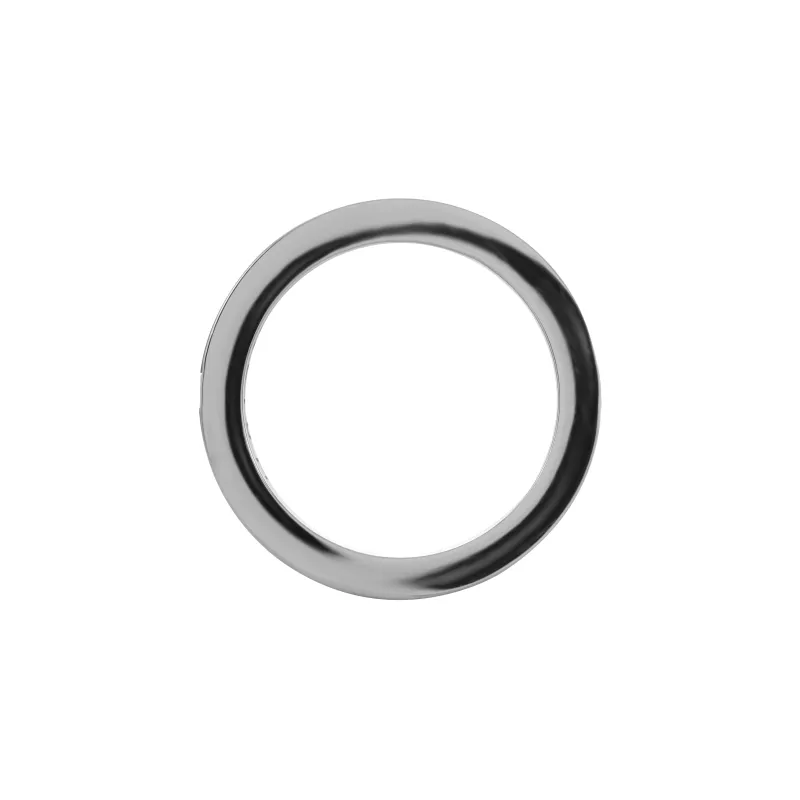 ACIUM Steel Wide Band Ring Unisex Black Silver-2