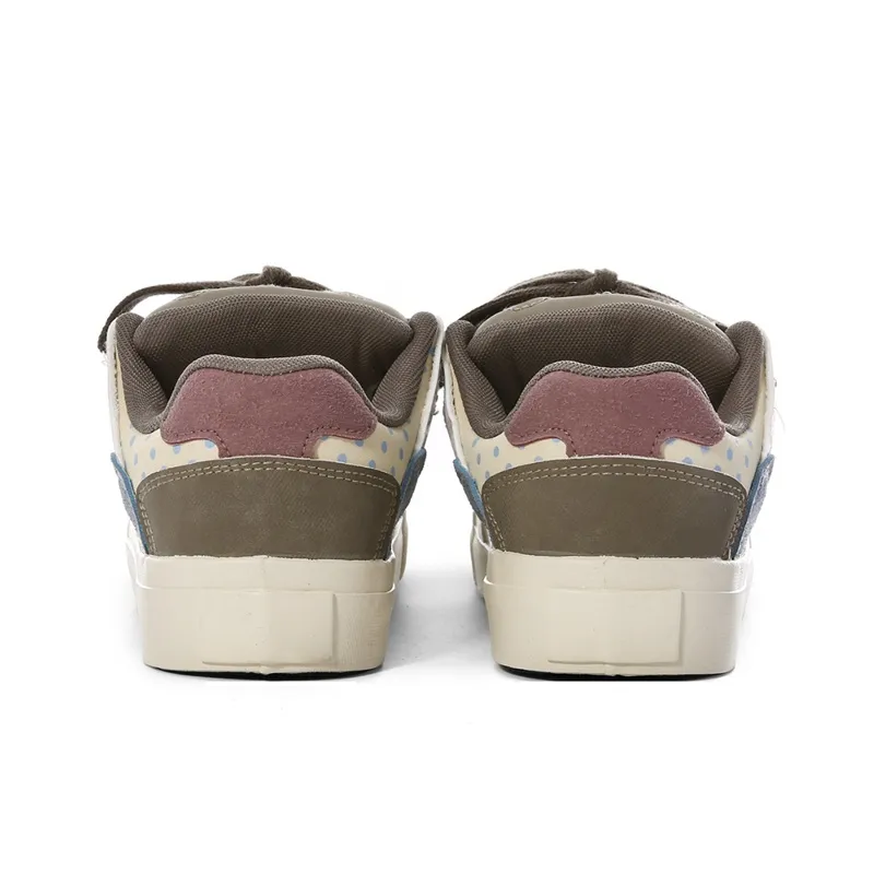 The New Age Family Low Top Skateboard Shoes Women's Cameo Brown-3