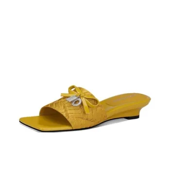 JESSICA SOPHIA Rubber Sole Slip Resistant Abrasion Resistant Slide Slippers Women's