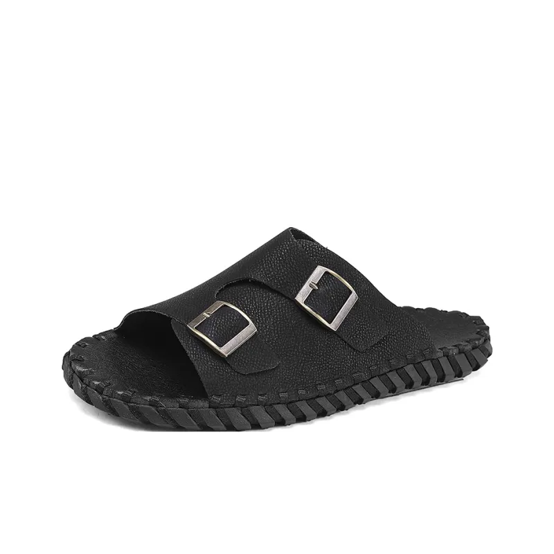 AMICNIEGD Slip Resistant Odor Resistant Abrasion Resistant Slide Slippers Men's-2