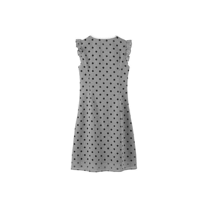 Fstudio Korean Style Hollow Out V Neck Bowknot A Line Sleeveless Dress Women's-2