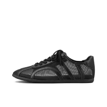 ZSBELLA Slip Resistant, Abrasion Resistant, Breathable Low Top Casual Shoes Women's Black