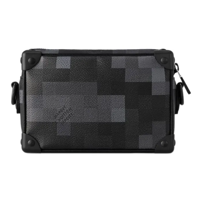 LOUIS VUITTON SOFT TRUNK Coated Canvas Wallet Mini Men's Black-1