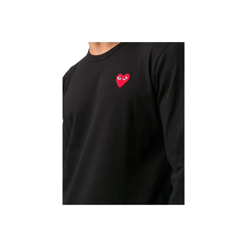 CDG Play T Shirts Men Black-4