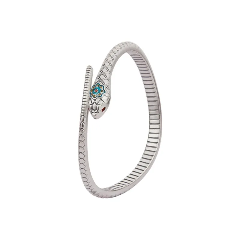 Shunqin Silver Building 999 Fine Silver Bangles Women's-0