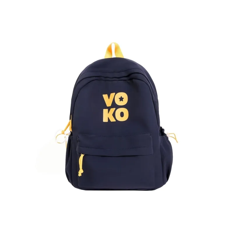 BRABOSTON Nylon Backpack Regular Unisex Black/White/Light Blue/Dark Blue/Green-3