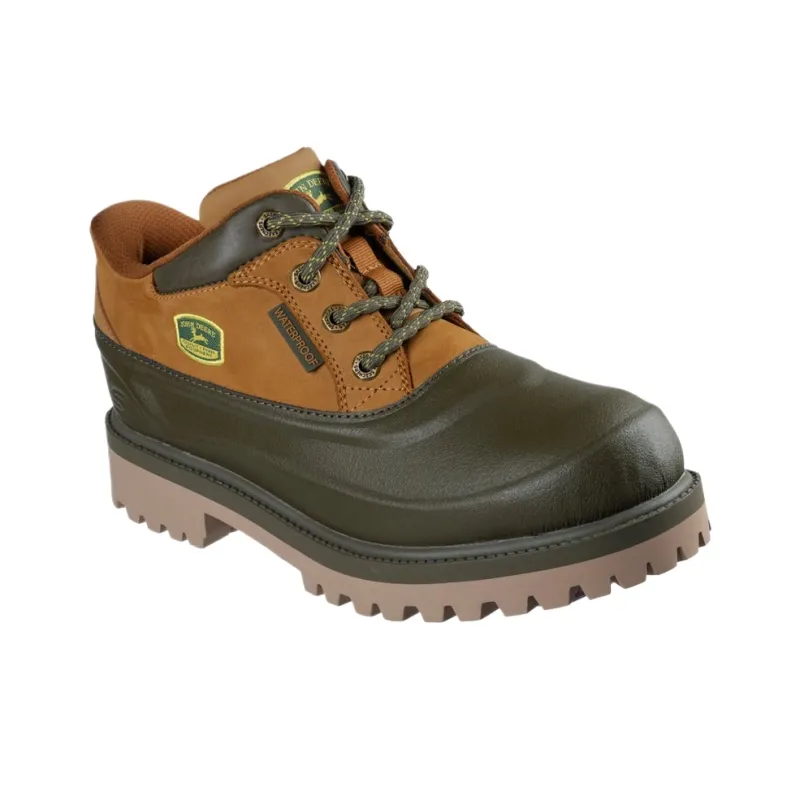 John Deere x Skechers Low Top Casual Shoes Men's Brown Green-2