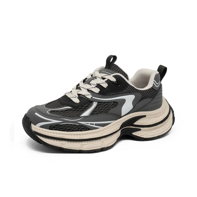 OUBT Shock Absorbers Slip Resistant Breathable Low Top Chunky Sneakers Men's-2