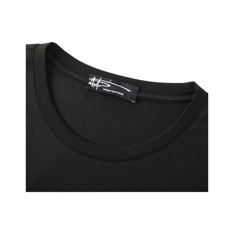 ANDREW MACKENZIE T Shirts Men Black-3