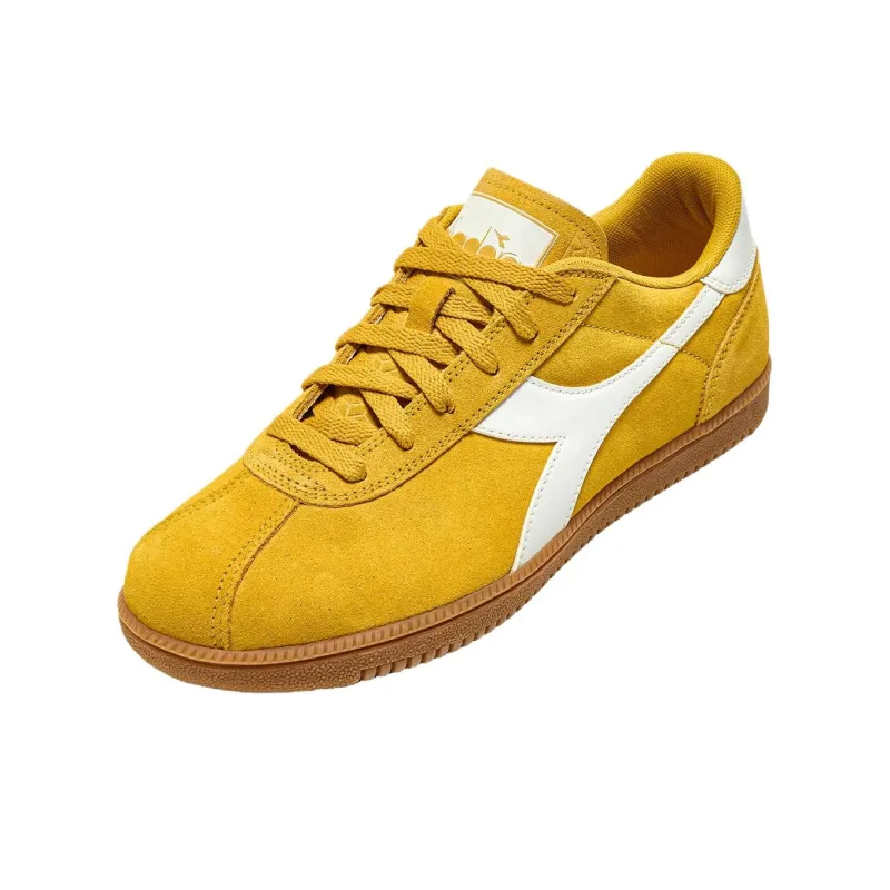 Diadora Anti Slip Wear Resistant Low Top Skateboard Shoes Men's Yellow-2