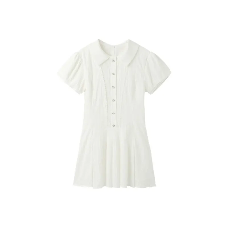 GUOZHEN Short Sleeved Dress Women's-0
