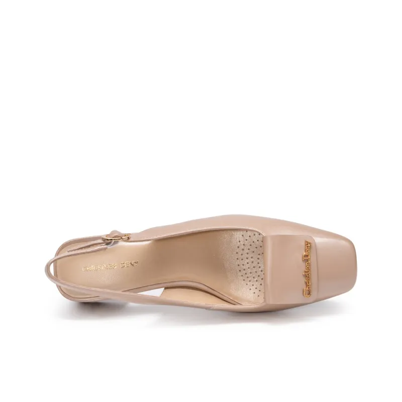 Chrisdien Deny Block Heel High Heels 5.5CM Women's-9