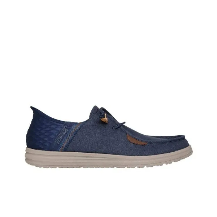 Skechers Melson Low Top Casual Shoes Men's Marine Blue-1