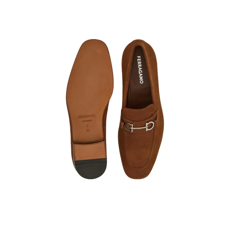FERRAGAMO GANCINI Casual Shoes Men's Brown-4