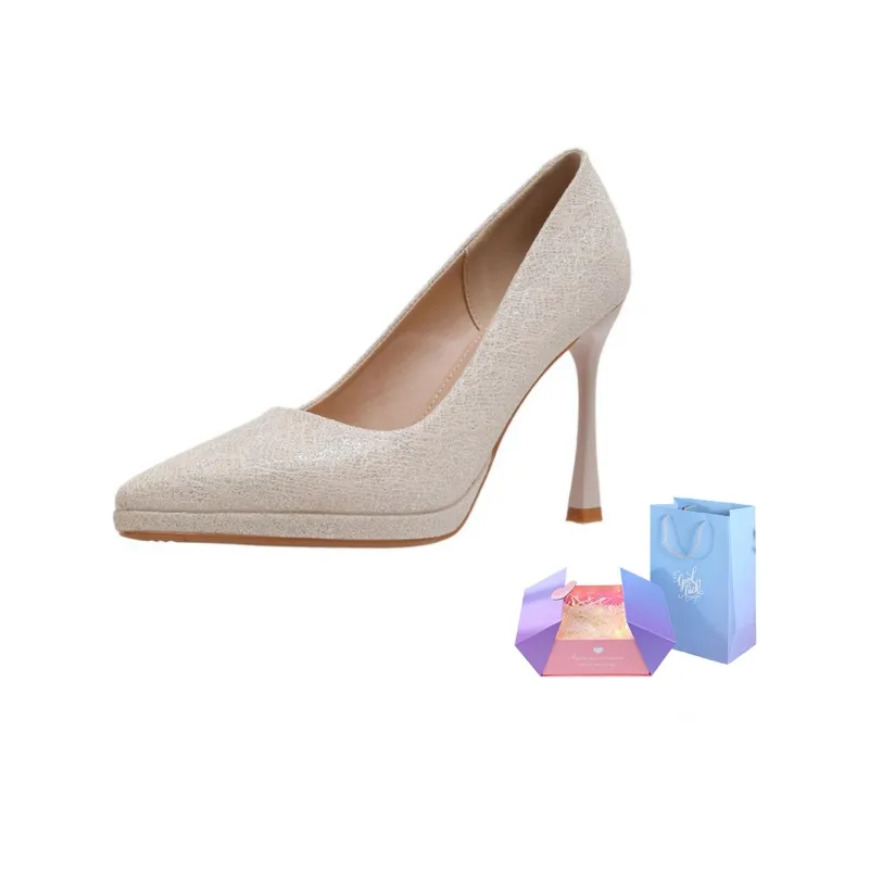 KATHRYN WILSON Slim Heel High Heels 8cm Women's Champagne-7