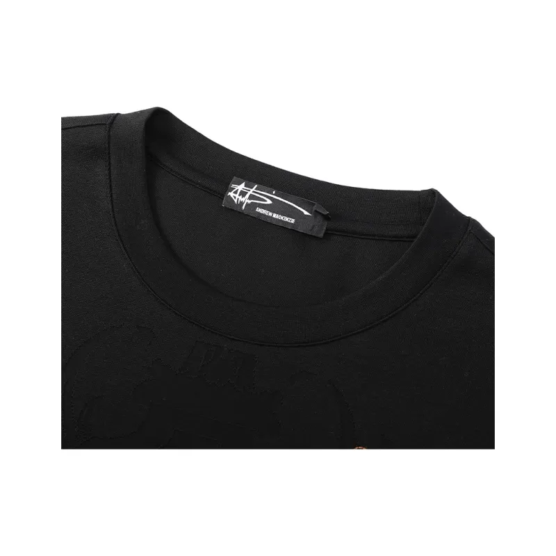 ANDREW MACKENZIE T Shirts Men Black-2