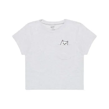 RIPNDIP Crop Tops Women's Gray