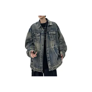NHZN Denim Jackets Women's Vintage Blue