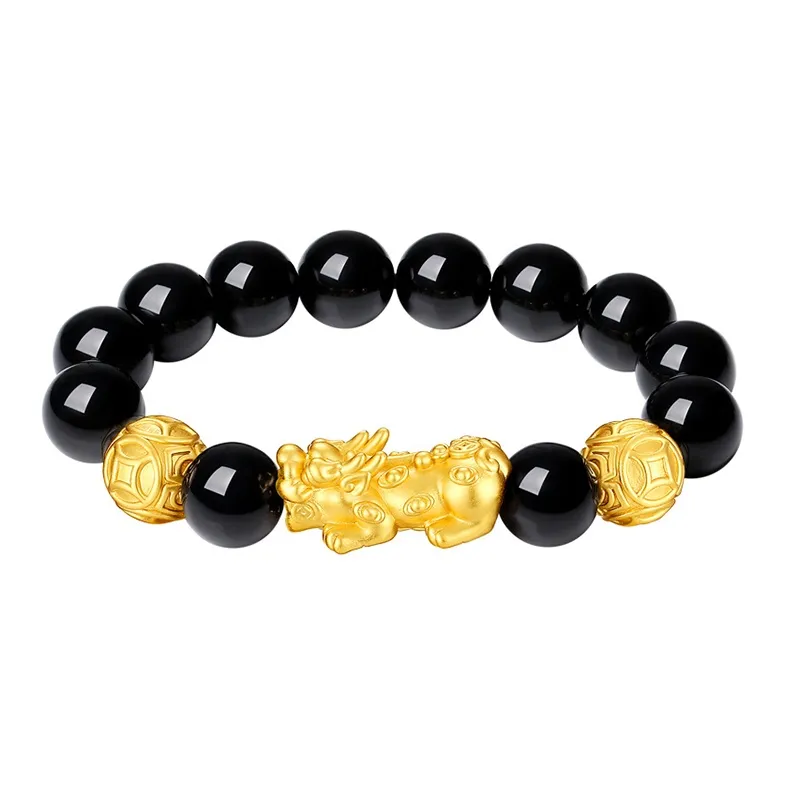 ALI THE FOX Obsidian Bracelets Unisex-0