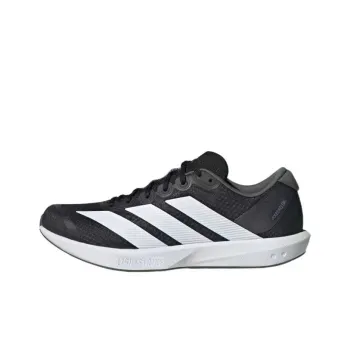 Adidas Adizero Shock Absorbers Slip Resistant, Abrasion Resistant, Breathable Low Top Running Shoes Unisex Black White