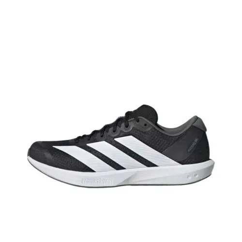 Adidas Adizero Shock Absorbers Slip Resistant, Abrasion Resistant, Breathable Low Top Running Shoes Unisex Black White