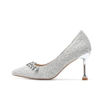 Take The Qin High Heels Women's Silver