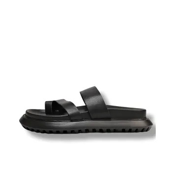 Brounvanm Slip Resistant Slide Slippers Men's Black