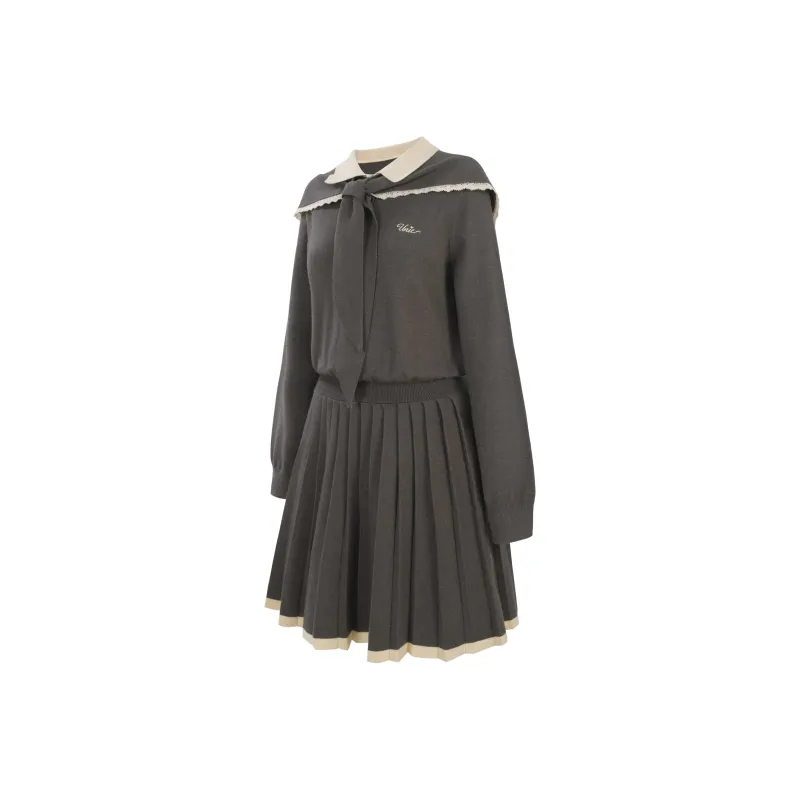 UNIFREE Long-Sleeved Dresses Women's Dark Gray-2