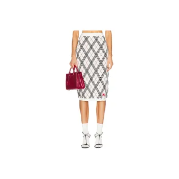 Burberry Casual Long Skirt Women's White