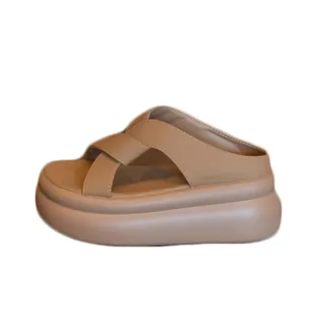 REIHUNG Slide Slippers Women's Khaki/Black/Beige