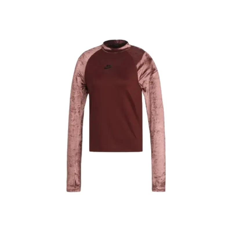Nike Clothing T Shirts Women's Burgundy-0