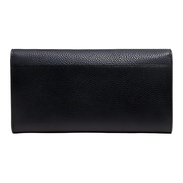 COACH Multifunction Wallet Leather Multifunction Flap Wallet Detachable Men's Black & Midnight Blue-2