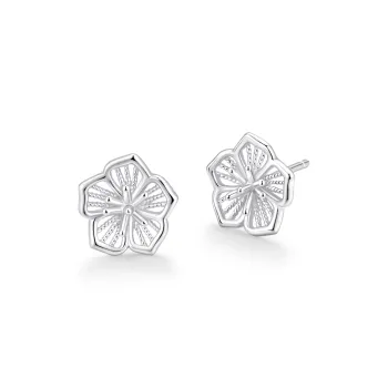 ZSY S925 Silver Stud Earrings Women's