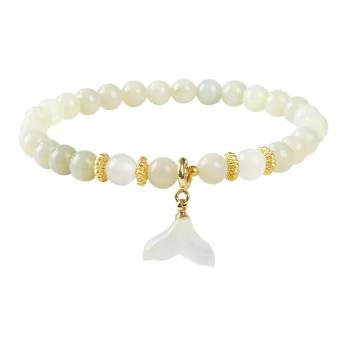 XIANGZHUHUI Bracelets Pale Greenish White Jade Women's