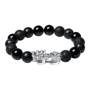 ALI THE FOX Obsidian Bracelets Unisex