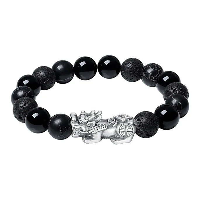 ALI THE FOX Obsidian Bracelets Unisex-0