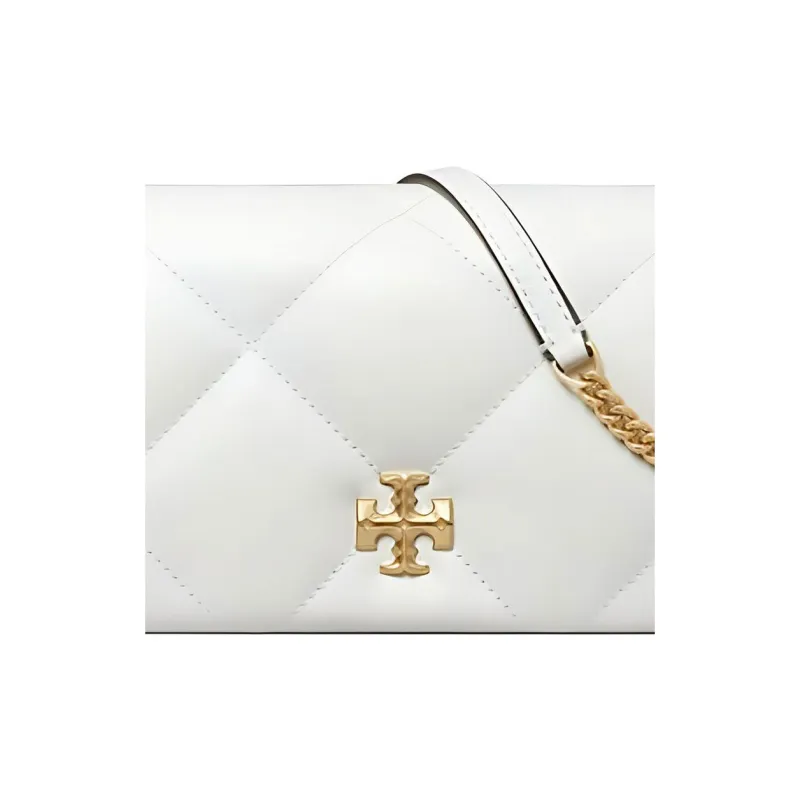 TORY BURCH Leather Shoulder Bag Mini Women's Blanc-4